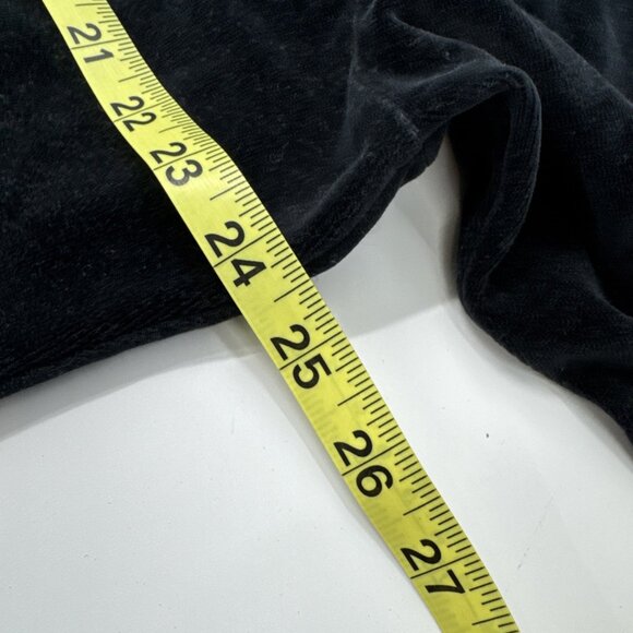 MICHAEL SIMON Womens Pant Suit Set Black Velour Christmas Embroidered Holiday - Picture 16 of 16